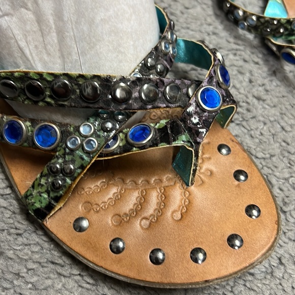 Bling Bakers gladiator sandals with zipper size 7.5 - Picture 2 of 5